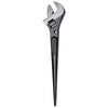 Klein Tools Adjustable Spud Wrench, Open End, 1-7/16 in Head, 0 in Offset, Alloy Steel, Black Oxide