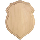 Basswood Shield Plaque-9"X12"X.75"