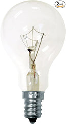 GE Lighting Decorative A15 Incandescent Ceiling Fan Light Bulb, 40-Watts, Crystal Clear, 2-Pack