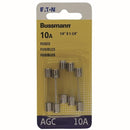 Bussmann AGC-10-R AGC Series Fuse, Fast Acting, 10 Amp, 250V, Glass Tube, 1/4" x 1-1/4", Rohs Compliant (Pack of 5)