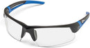 Miller 272190 Spark Safety Glasses, Clear Lens, Black/Blue Frame