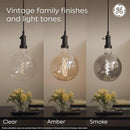 GE Vintage Style LED Light Bulb, 60 Watt, Amber Finish, ST19 Edison Style Bulb (1 Pack)