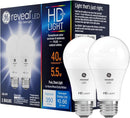 GE Reveal HD+ LED Light Bulbs, 40 Watt, A19 (2 Pack)