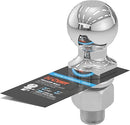 CURT 40037 Chrome Trailer Hitch Ball, 7,500 lbs, 2-Inch Diameter, 1 x 2-1/8-Inch Shank