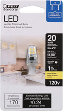 Feit BP20G8/830/LED 170 Lumen 3000K Dimmable LED G8, 120 Volts