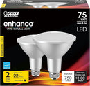 Feit Electric LED PAR30L Bulbs, 75W Equivalent, Dimmable, 3000K Bright White, 750 Lumens, 22 Year Lifetime, E26 Base, PAR30 Flood Lights, Spotlight Bulb,Weatherproof, 2 Pack, PAR30LDM/930CA/2