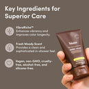 Hims Under Cover Hair Color & Conditioner - With Argan Oil - Semi-Permanent In-Shower Hair Dye - Blends Grays Naturally - Sulfate-Free & Cruelty-Free - Fresh Forest Scent - Dark Brown - 5 Fl Oz