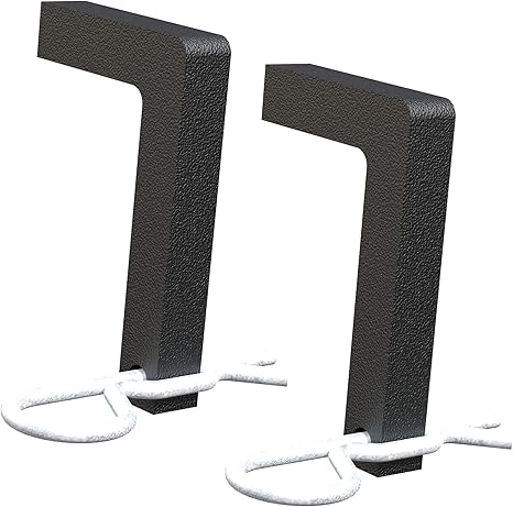 CURT 17513 Replacement TruTrack Weight Distribution Hitch L-Pins and Clips, CARBIDE BLACK POWDER COAT