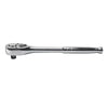 Klein Tools 1/2" Drive 72 Geared Teeth Round Head Style Hand Ratchet, 10" L, Chrome Plated Finish
