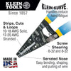 Klein Tools Solid & Stranded Copper Wire Stripper & Cutter, 10-18 AWG Solid, 12-20 AWG Stranded, 7-1/8 in, Blue
