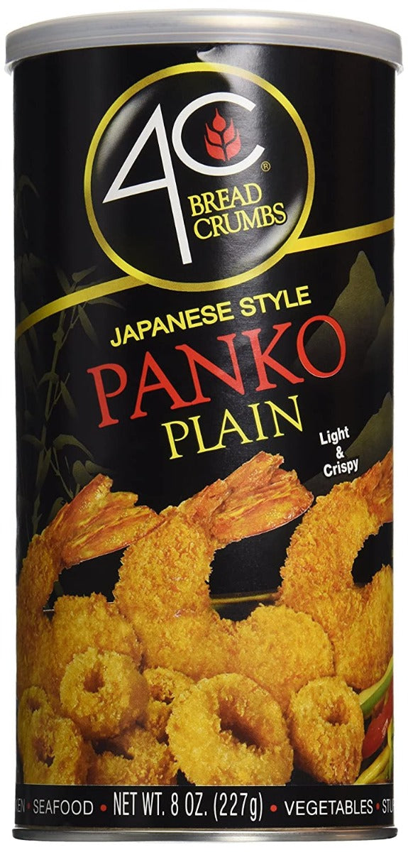 4C FOODS: Japanese Style Panko Plain Bread Crumbs, 8 oz