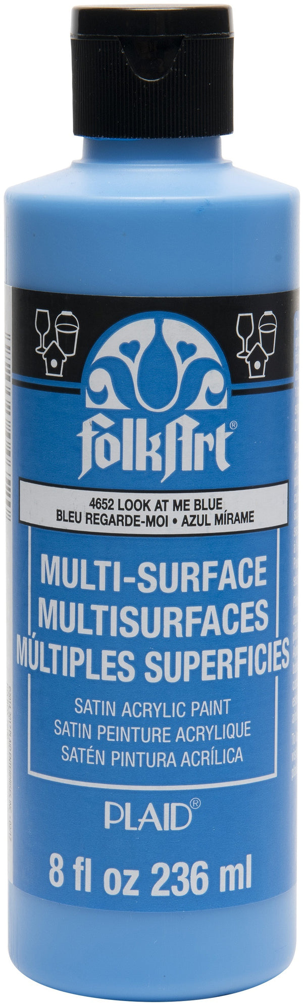 FolkArt Multi-Surface Paint 8oz-Look At Me Blue