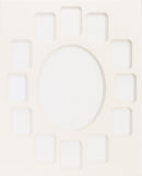 Photo Mat 16"X20" Double W/Multiple Openings-Linen W/Linen