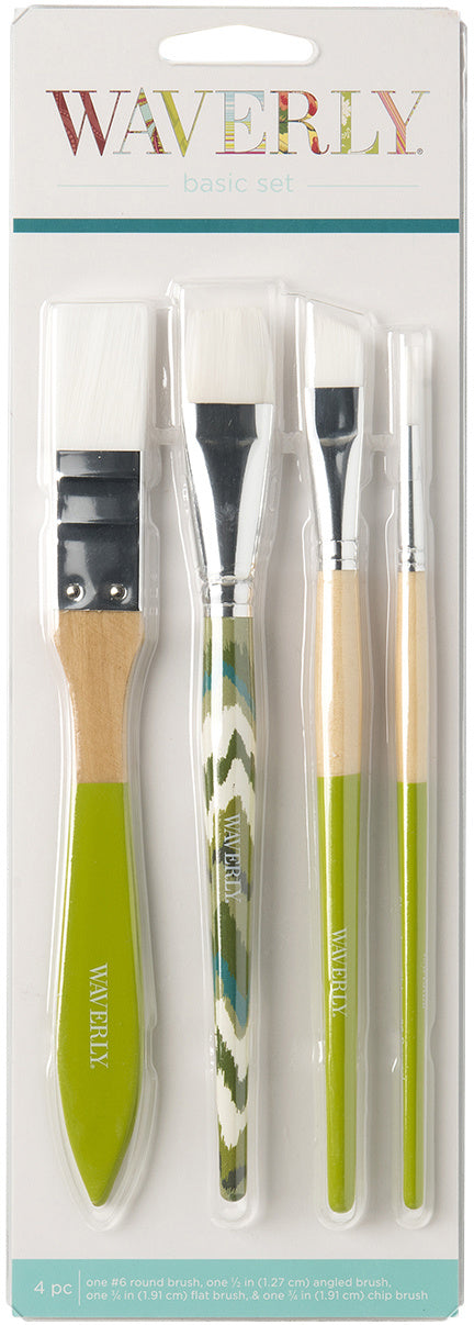 Waverly Brushes Basic Set 4/Pkg-