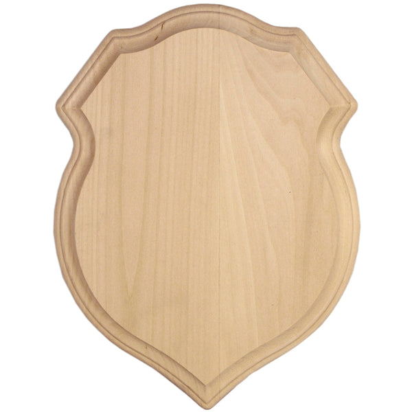 Basswood Shield Plaque-9"X12"X.75"