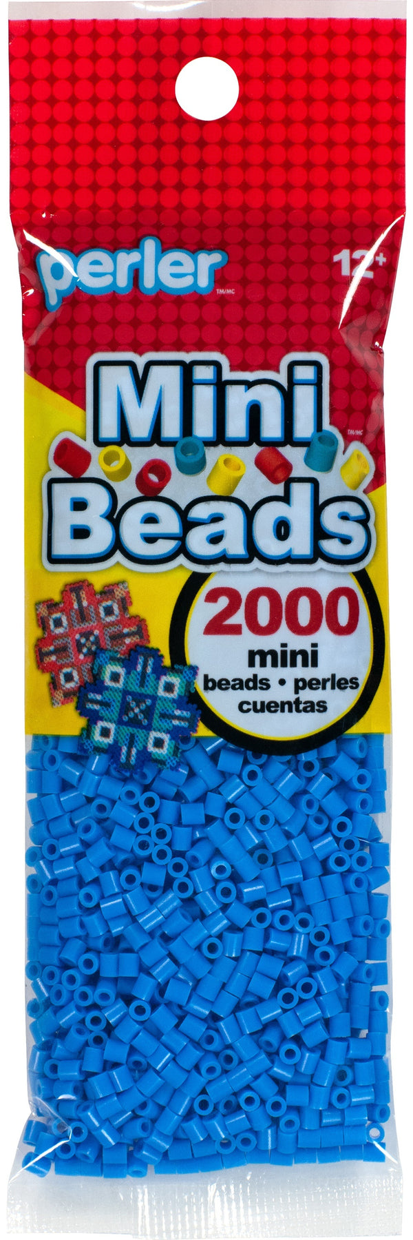 Mini Perler Beads 2000/Pkg-Light Blue