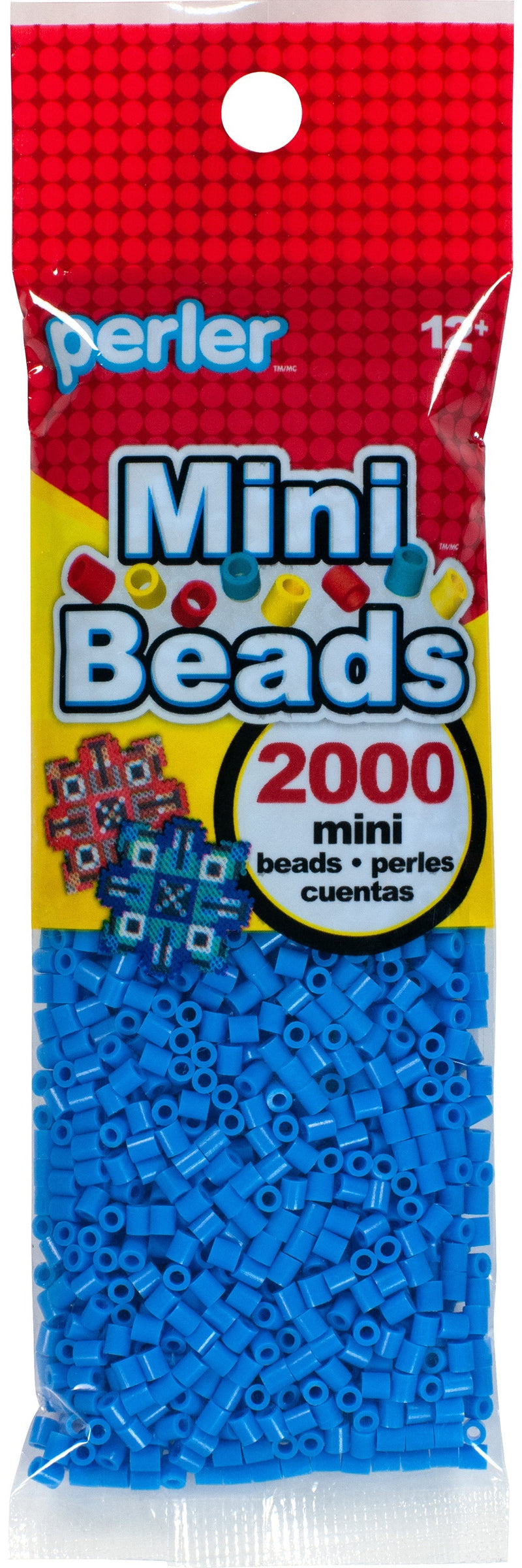 Mini Perler Beads 2000/Pkg-Light Blue