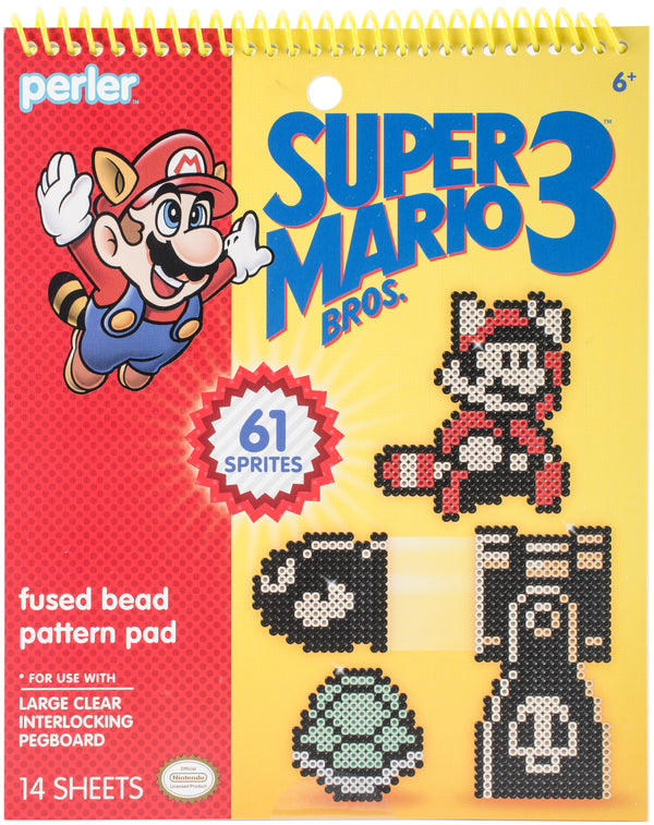 Perler Super Mario Bros. 3 Fused Bead Pattern Pad-Super Mario Bros. 3