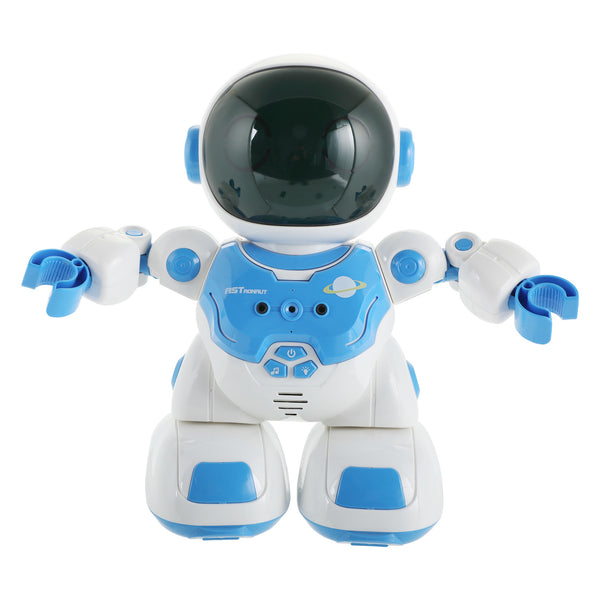 Electronic Robot Astronaut, Emulational Spaceman, Remote Control Robot Toy, Walking, Revolving, Dancing, Programming, Kids Gift, Blue XH