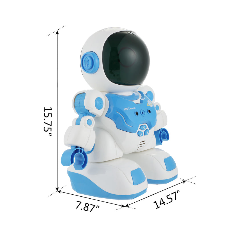 Electronic Robot Astronaut, Emulational Spaceman, Remote Control Robot Toy, Walking, Revolving, Dancing, Programming, Kids Gift, Blue XH