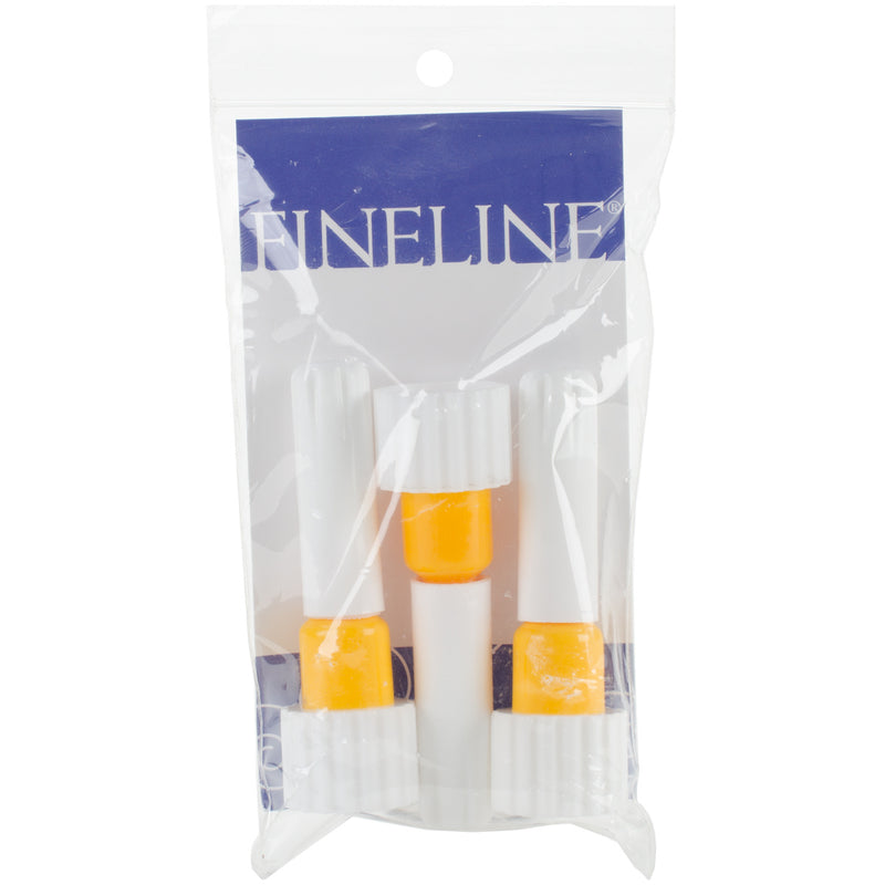 Fineline 20 Gauge Applicator Tip 3/Pkg-18/410 Yellow Band