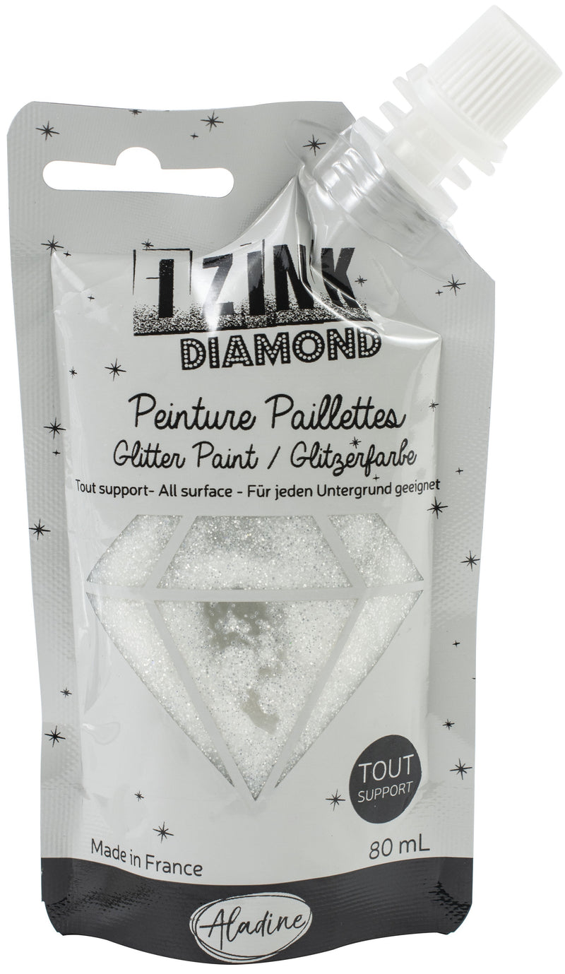 IZINK Diamond Glitter Paint 80ml-Mother Of Pearl