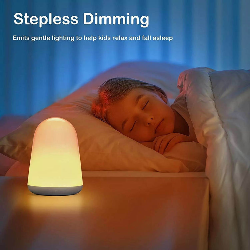 Night Light for Kids Room BAXIA TECHNOLOGY Touch Lamp for Bedroom; Rechargeable Kids Night Light Bedside Lamp with 7 Colors Changing & Dimming-X002UA2QN3