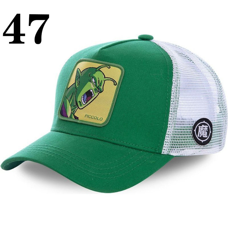 New Naruto Dragon Ball DRAGONBALL Mesh Cap Cartoon Mesh Cap Men And Women Baseball Cap Fashion Patch Trucker Cap