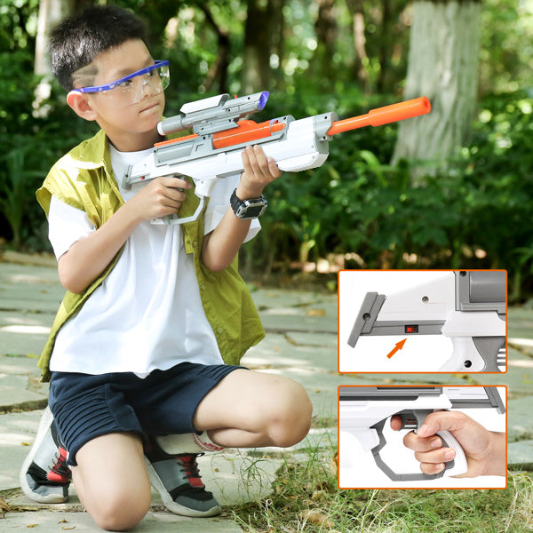 Splatter Ball Gun Gel Ball Blaster Electric Space Series Toy Guns; with 30000 Non-Toxic; Eco-Friendly; Biodegradable Gellets; Outdoor Yard Activities Shooting Game (Space Toy)