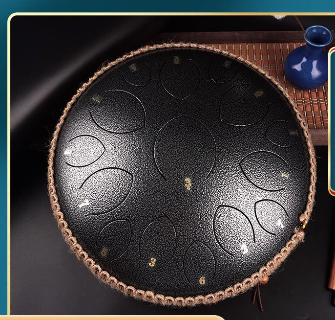 14-inch 15-tone Kongling Drum Guofeng Lotus Drum Steel Tongue Drum Percussion Instrument