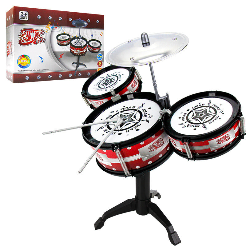 Children Jazz Drum Toy Sticks Rock Set; Musical Hand Drum For Kids Drums Boys Girls Gift Educational Toy For Children