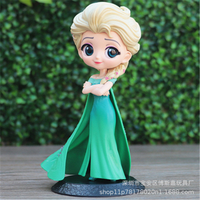 Disney's Hand-Made Frozen Princess Aisha Ann Kawaii Big Eyes Princess Variety Little Beauty Character Action Figure