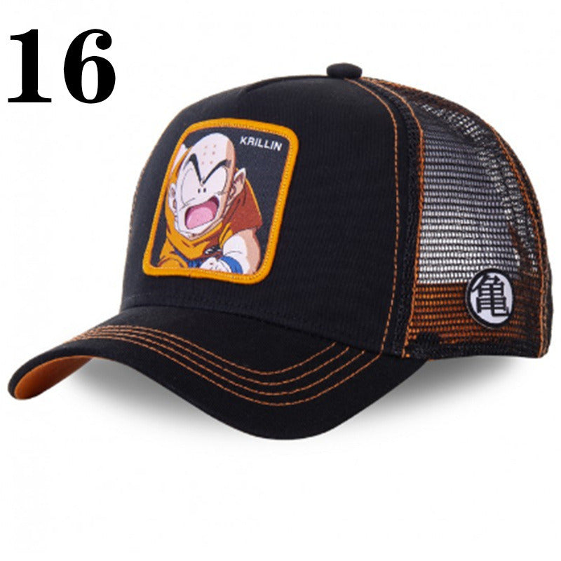 New Naruto Dragon Ball DRAGONBALL Mesh Cap Cartoon Mesh Cap Men And Women Baseball Cap Fashion Patch Trucker Cap