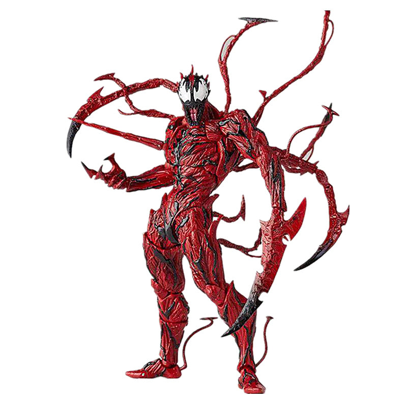 Marvel Movie Character Yamaguchi AMAZING Extraordinary Spider-Man Red Poison Carnage Venom PVC Movable Model Toy