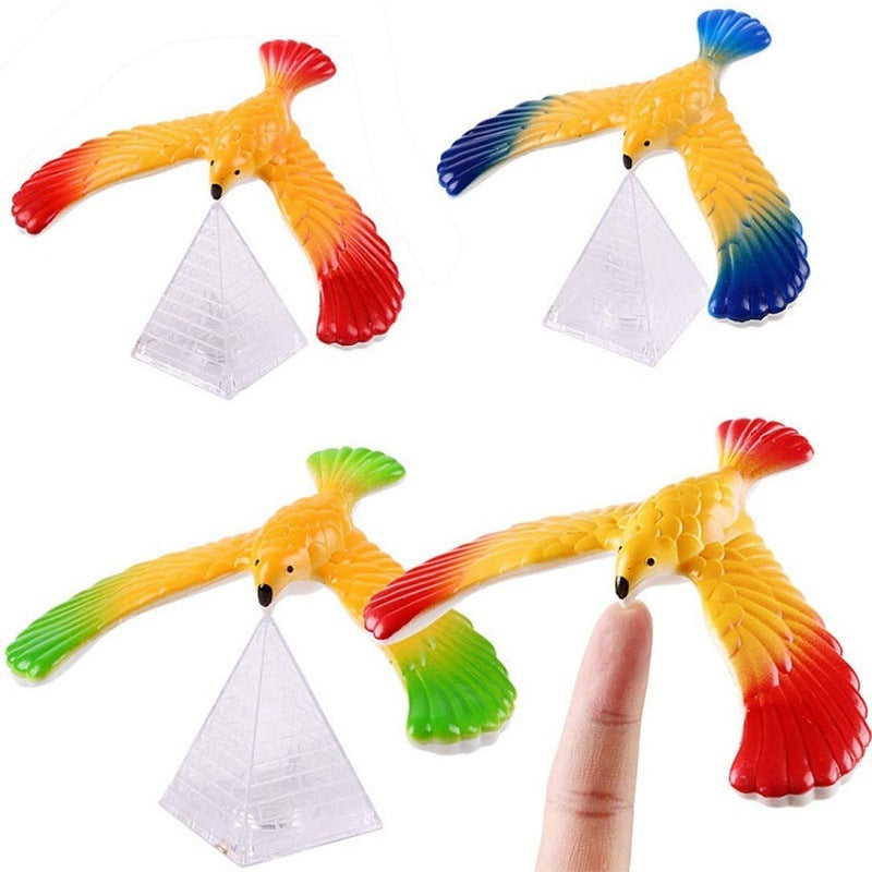 2Pc/Set High Quality Novelty Amazing Balance Eagle Bird Toy Magic Maintain Balance Home Office Fun Learning Gag Toy for Kid Gift