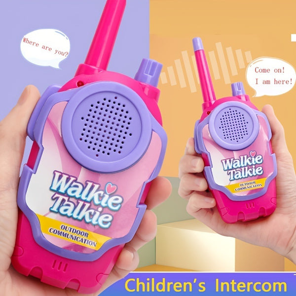 Children's Carry On Listening Walkie-talkie Toys; Christmas Gifts; Parent-child Walkie-talkie; Girl Pretend Play House Toy; Pink; Cute