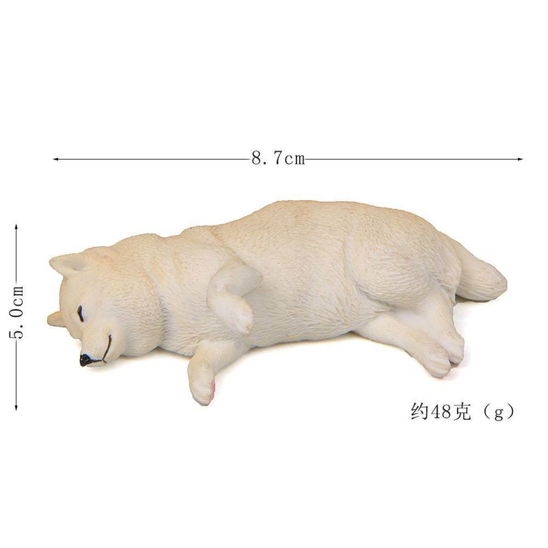 Warm sleepless series Chai dog holding bear model super cute husky hand made refrigerator stick doll