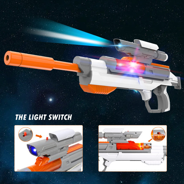 Splatter Ball Gun Gel Ball Blaster Electric Space Series Toy Guns; with 30000 Non-Toxic; Eco-Friendly; Biodegradable Gellets; Outdoor Yard Activities Shooting Game (Space Toy)