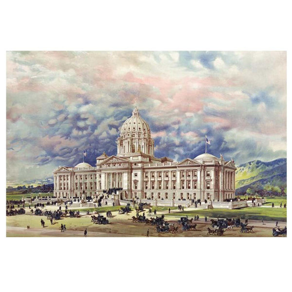 500 Piece Wooden Jigsaw Puzzle for Adults Puzzle Game Toy Decoration; Montana State Capitol