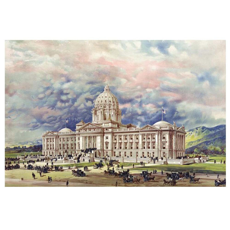 500 Piece Wooden Jigsaw Puzzle for Adults Puzzle Game Toy Decoration; Montana State Capitol