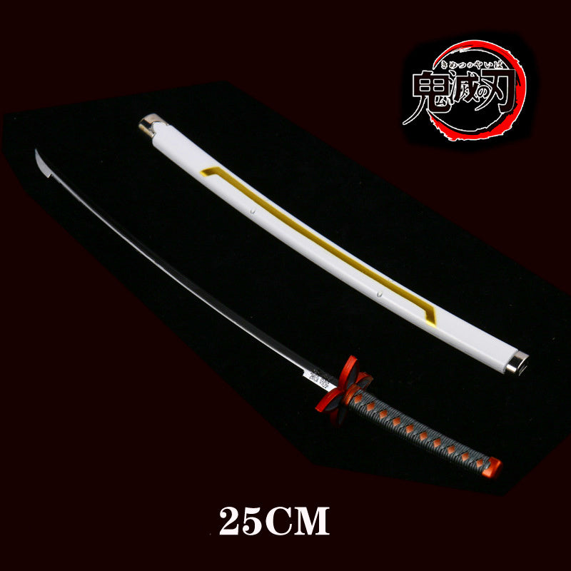 Kimetsu no Yaiba Sword Weapon Demon Slayer Satoman Tanjiro Cosplay Sword 1:1 Anime Ninja Knife Wood 25cm Katana Prop