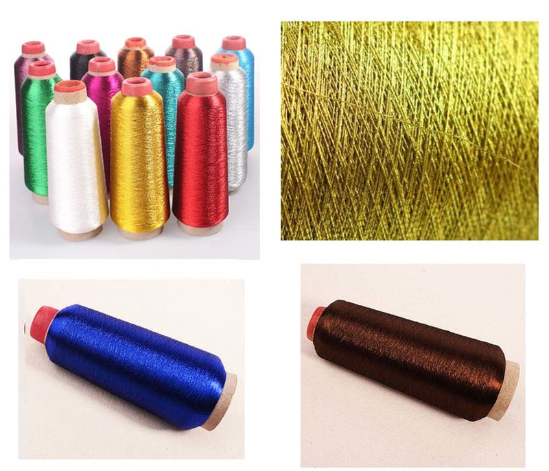 [Dark Brown] Embroidery Thread Machine Embroidery Thread Sewing, 3250 Meters