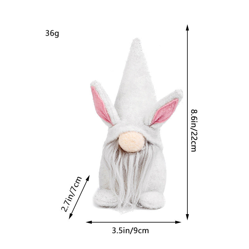 1pc; Easter Bunny Faceless Gnome Plush Doll; Easter Decor; Easter Gift; Bunny Doll Ornament; Party Atmosphere Props; Room Decor; Home Ornament