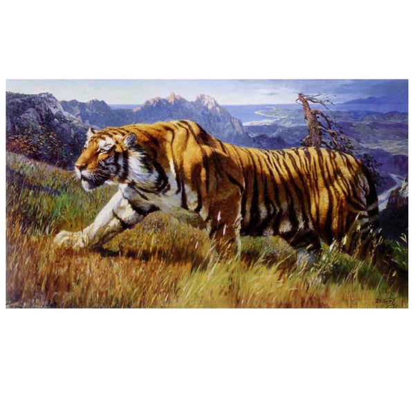 500 Pieces Jigsaw Puzzle for Adults Wooden Puzzle Game Decoration Gift; Tiger