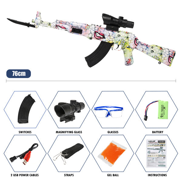 Splatter Ball Gun Gel Ball Blaster Electric Toy Guns; Kid Electric Toy Guns with 11000 Non-Toxic; Eco-Friendly; Biodegradable Gellets; Kid Outdoor Yard Activities Shooting Game (Green)