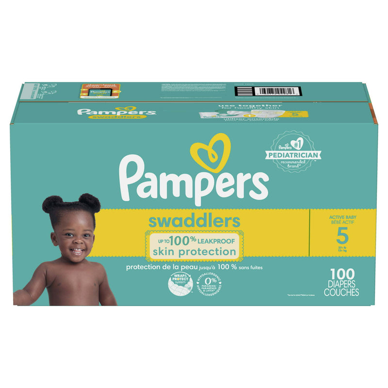 Pampers Swaddlers Diapers Size 5, 100 Count