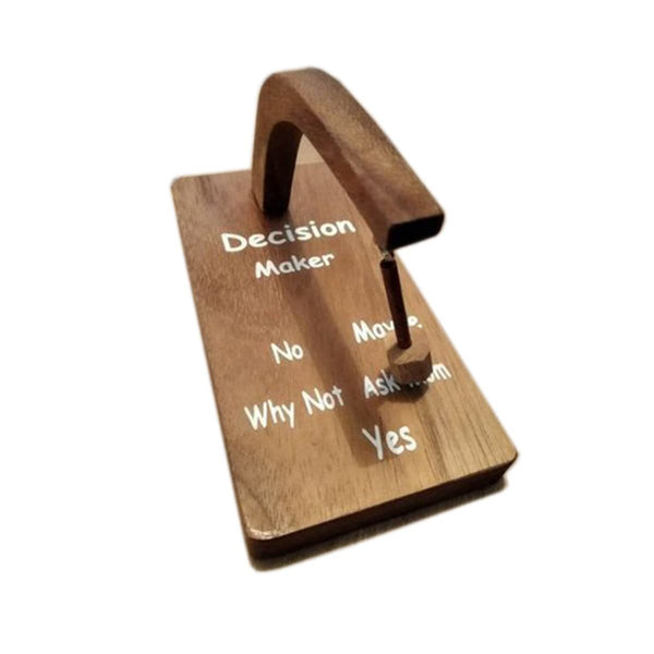 Decision Maker Magnetic Pendulum Decision Game Ornament Wooden Crafts Toy Gift Home Decorating Desktop Accessories Creative Toys