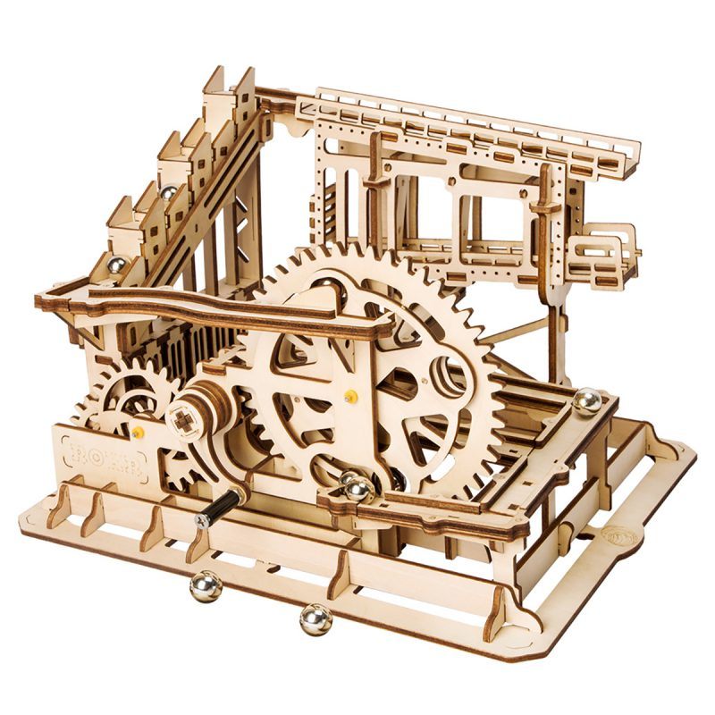 Robotime ROKR 3D Wooden Puzzle Marble Race Run Maze Balls Track Coaster Model Building Kits Toys for Children Drop Shipping