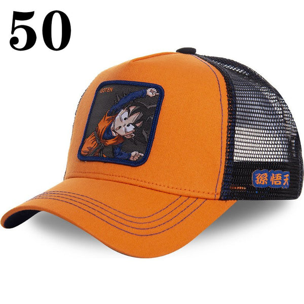 Dragon Ball Naruto 41 All Styles Buckle Back Cotton Baseball Cap Men's Women's Hip Hop Dad Hat Trucker Mesh Cap