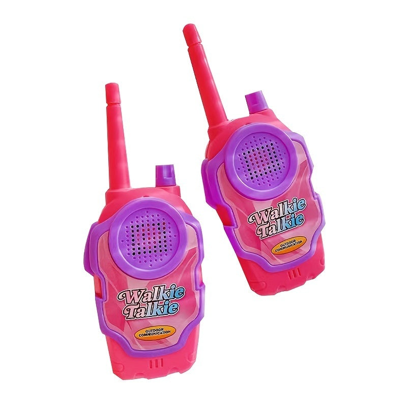 Children's Carry On Listening Walkie-talkie Toys; Christmas Gifts; Parent-child Walkie-talkie; Girl Pretend Play House Toy; Pink; Cute